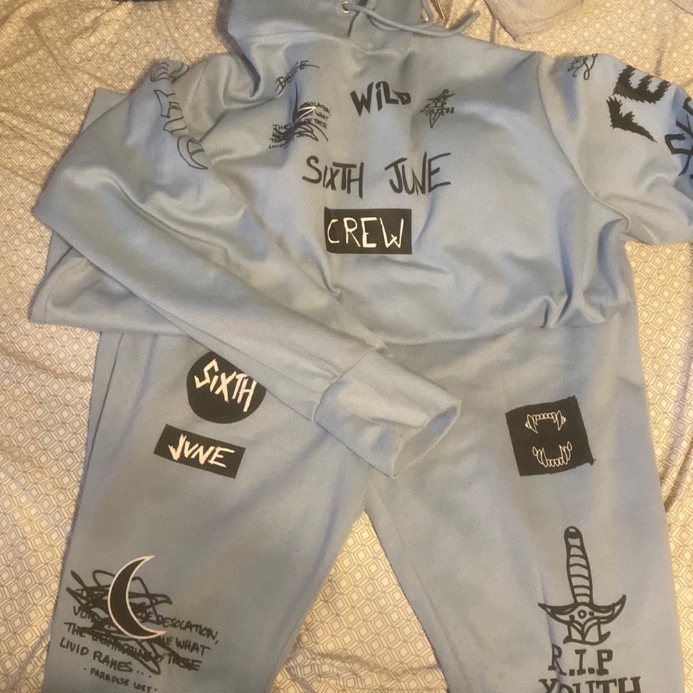 Sixth June Baby Blue Sweatsuit